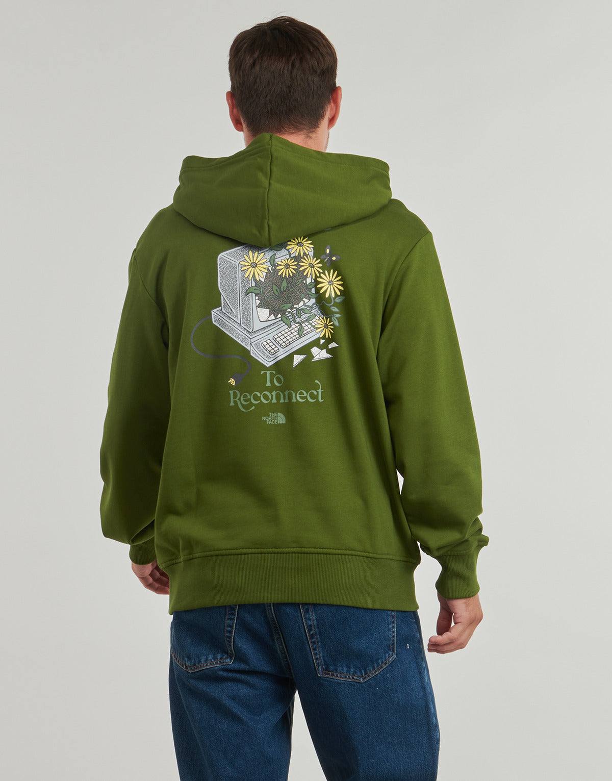 Felpa Uomo The North Face  M CONNECT RELAXED HOODED  Verde