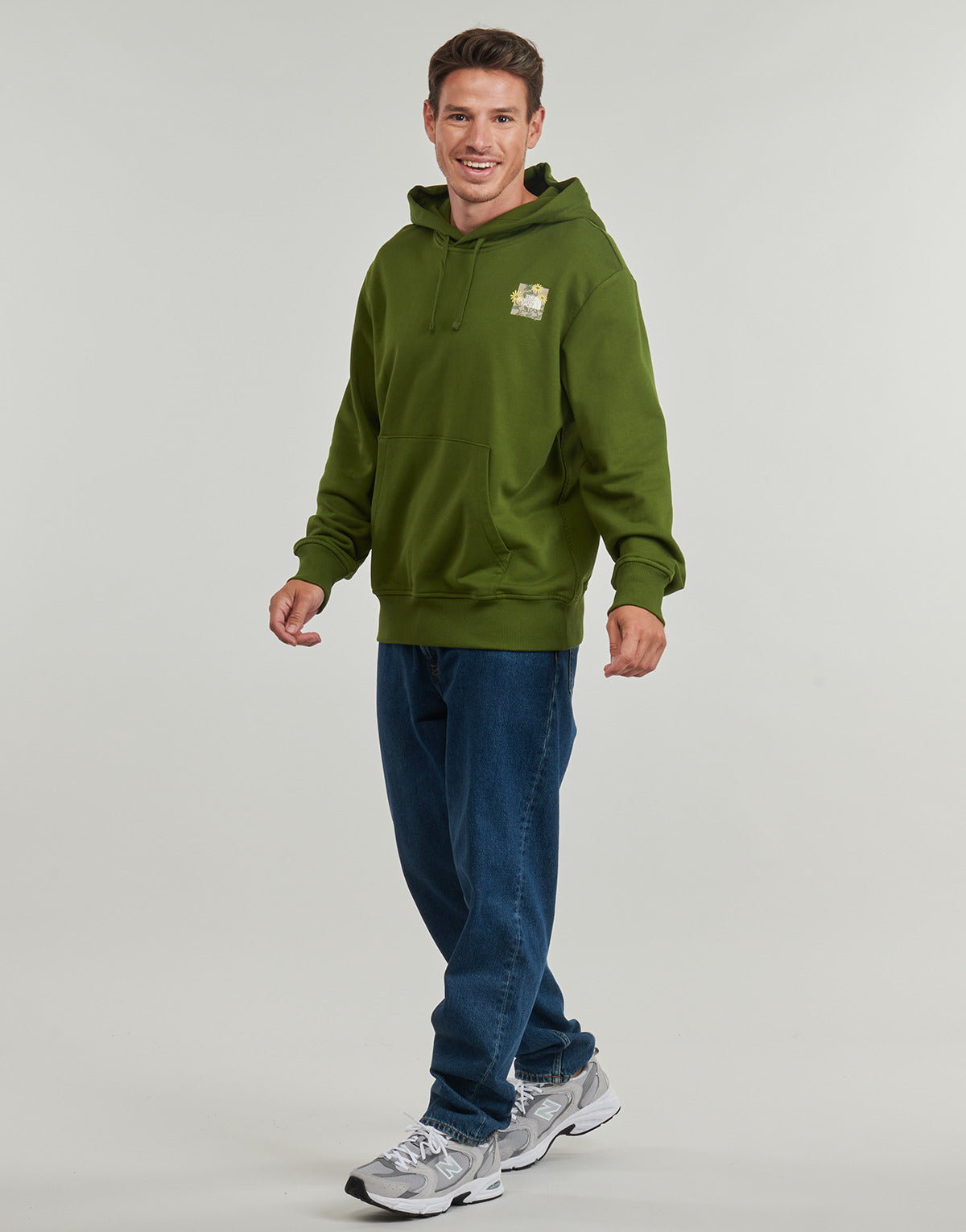 Felpa Uomo The North Face  M CONNECT RELAXED HOODED  Verde