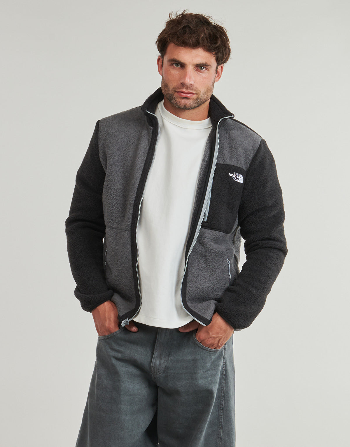 Felpa Uomo The North Face  M YUMIORI FULL ZIP  Grigio