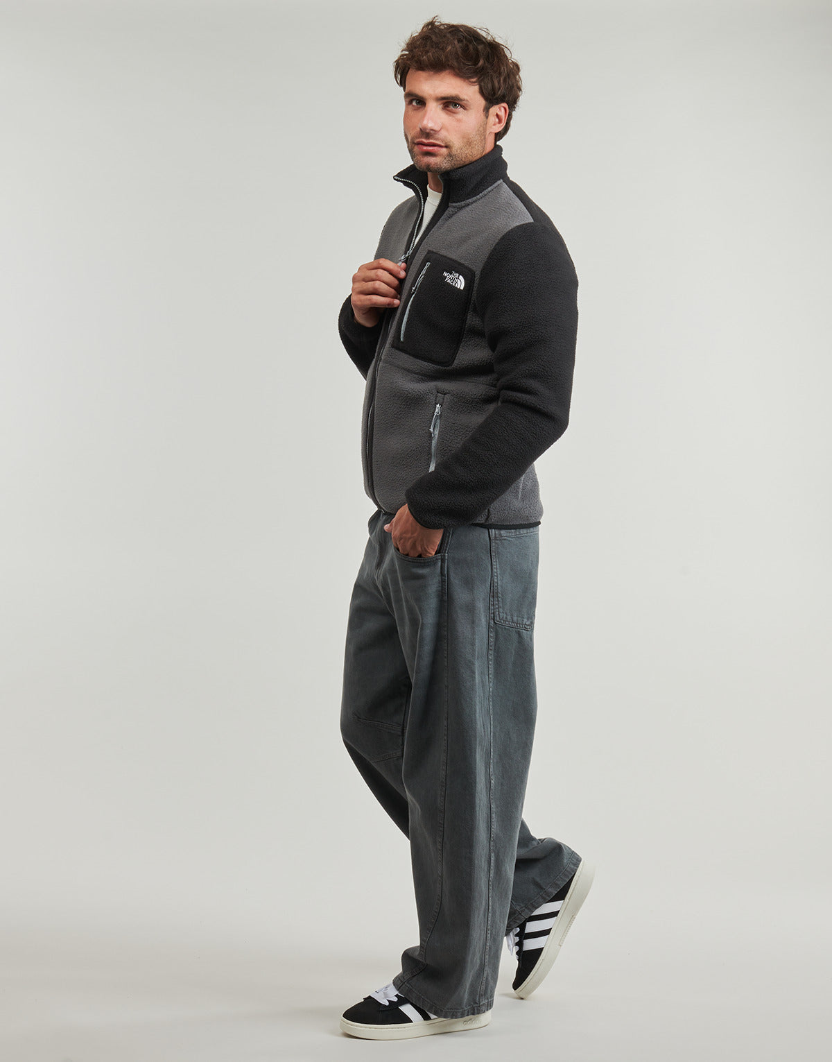 Felpa Uomo The North Face  M YUMIORI FULL ZIP  Grigio