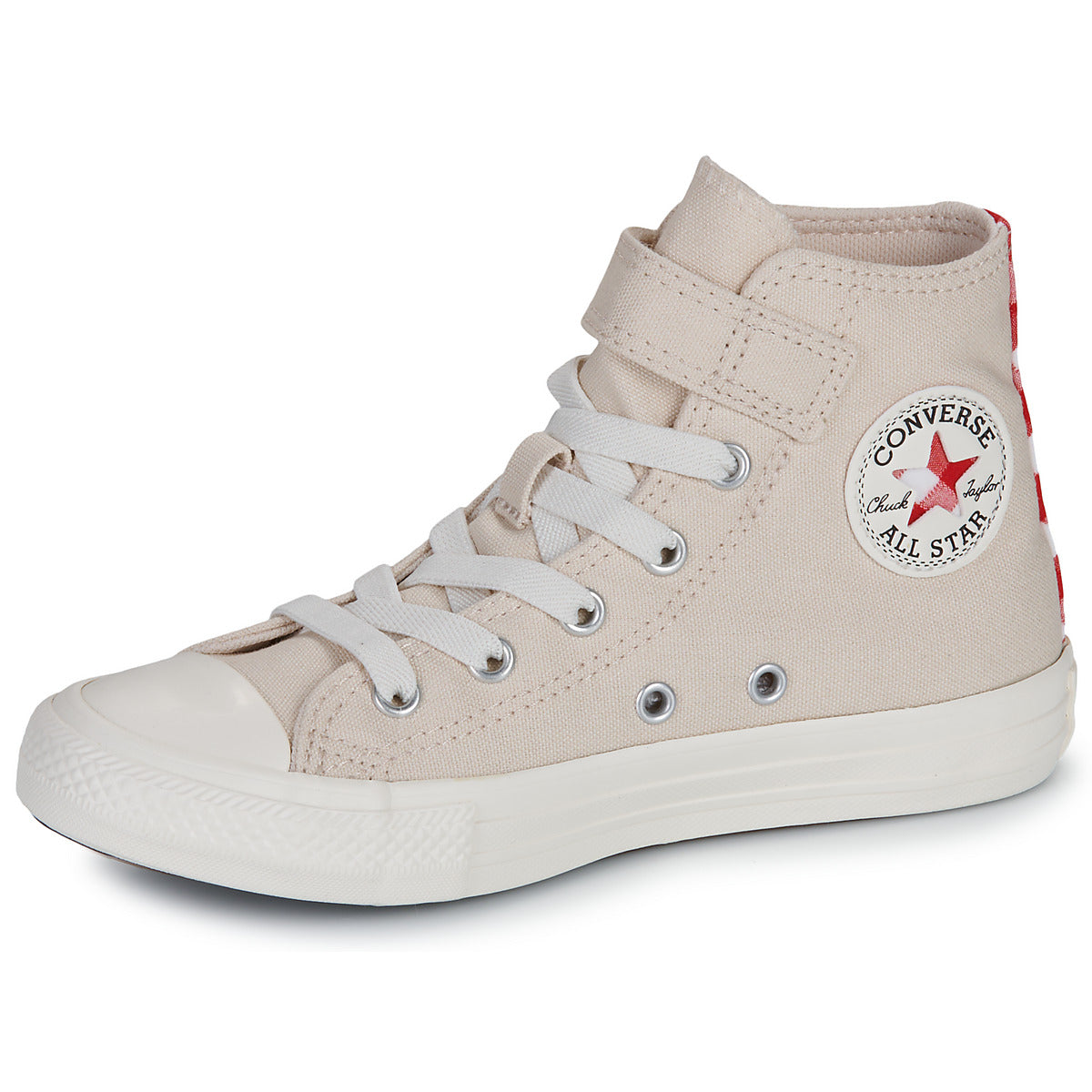 Scarpe bambini ragazza Converse  CHUCK TAYLOR ALL STAR CHECKERED ACCENTS EASY-ON  Bianco