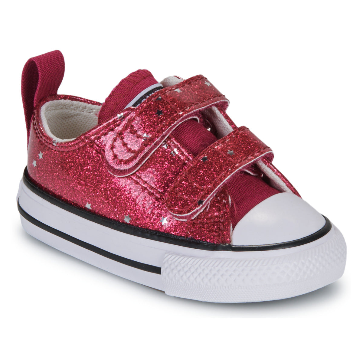 Scarpe bambini ragazza Converse  CHUCK TAYLOR ALL STAR GLITTER EASY ON  Rosso