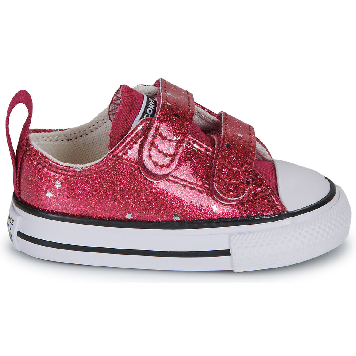 Scarpe bambini ragazza Converse  CHUCK TAYLOR ALL STAR GLITTER EASY ON  Rosso