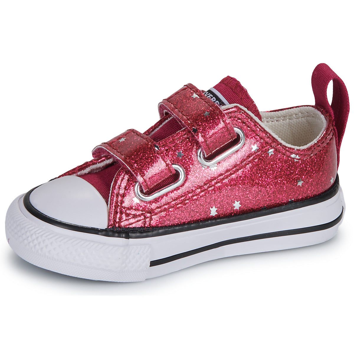 Scarpe bambini ragazza Converse  CHUCK TAYLOR ALL STAR GLITTER EASY ON  Rosso