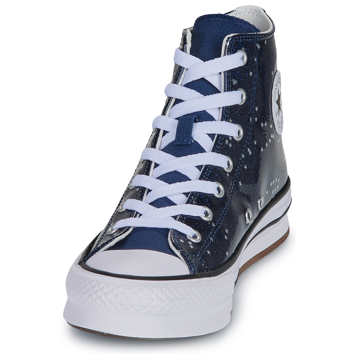 Scarpe bambini ragazza Converse  CHUCK TAYLOR ALL STAR EVA LIFT GLITTER PLATFORM  Blu