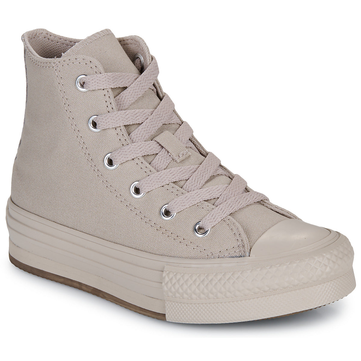 Scarpe bambini ragazza Converse  CHUCK TAYLOR ALL STAR EVA LIFT MONOCHROME  Beige