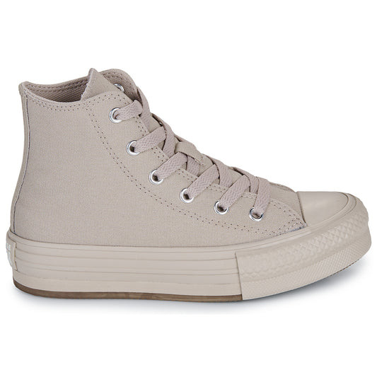 Scarpe bambini ragazza Converse CHUCK TAYLOR ALL STAR EVA LIFT MONOCHROME Beige