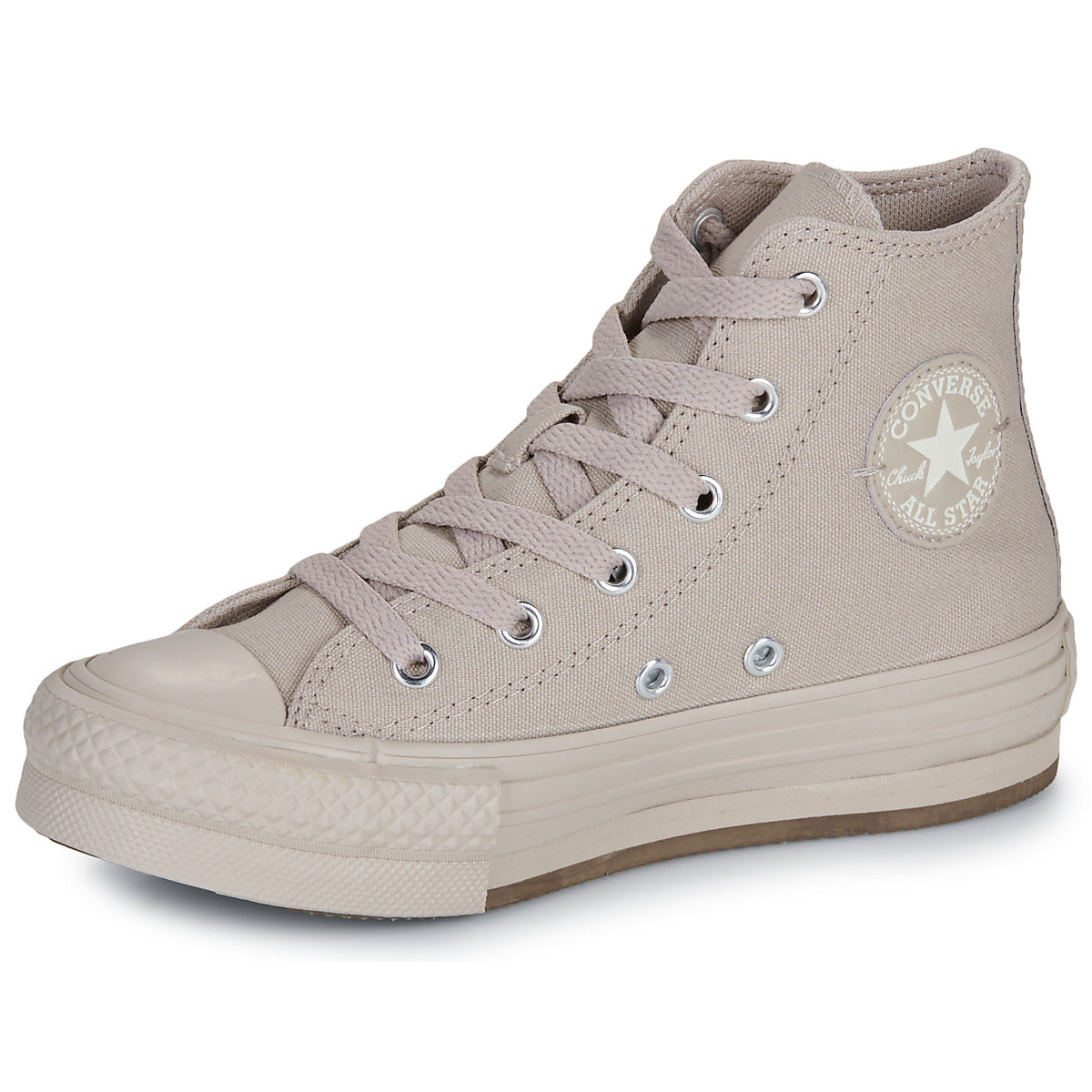 Scarpe bambini ragazza Converse CHUCK TAYLOR ALL STAR EVA LIFT MONOCHROME Beige