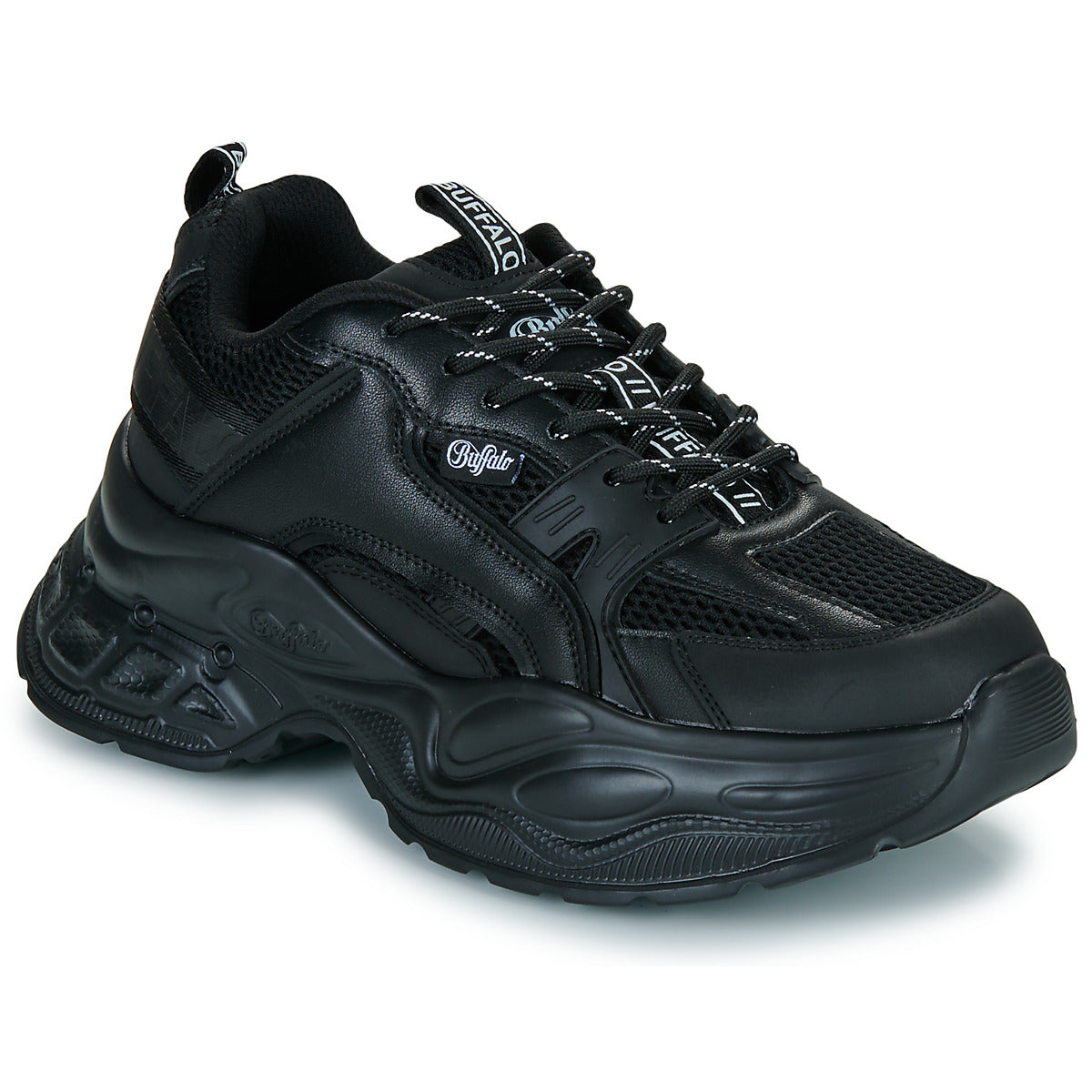 Sneakers basse Donna Buffalo  YUNO  Nero