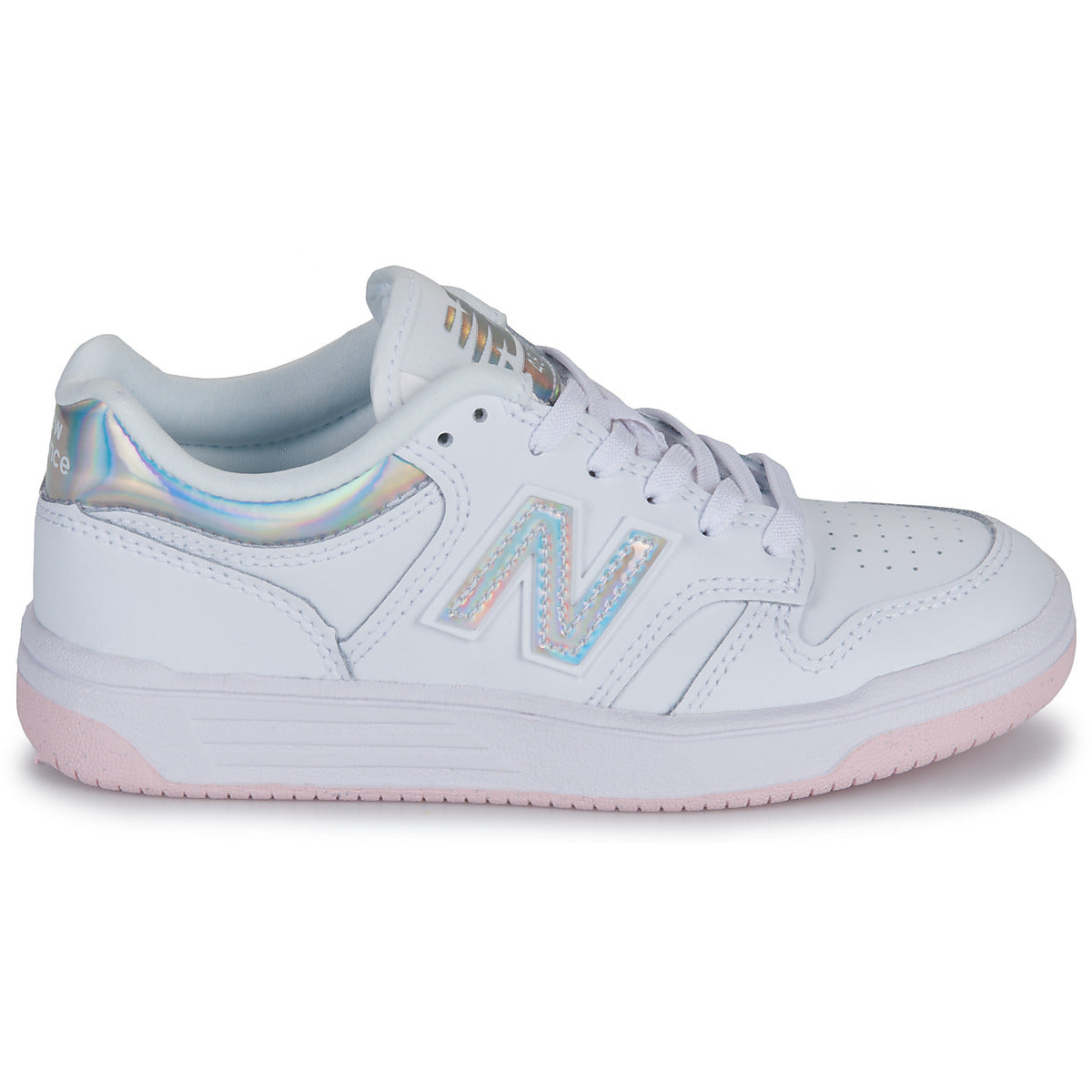 Scarpe bambini ragazza New Balance  480  Bianco