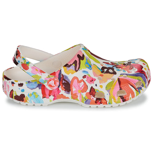 Scarpe Donna Crocs  Classic Painted Floral Clog  Multicolore