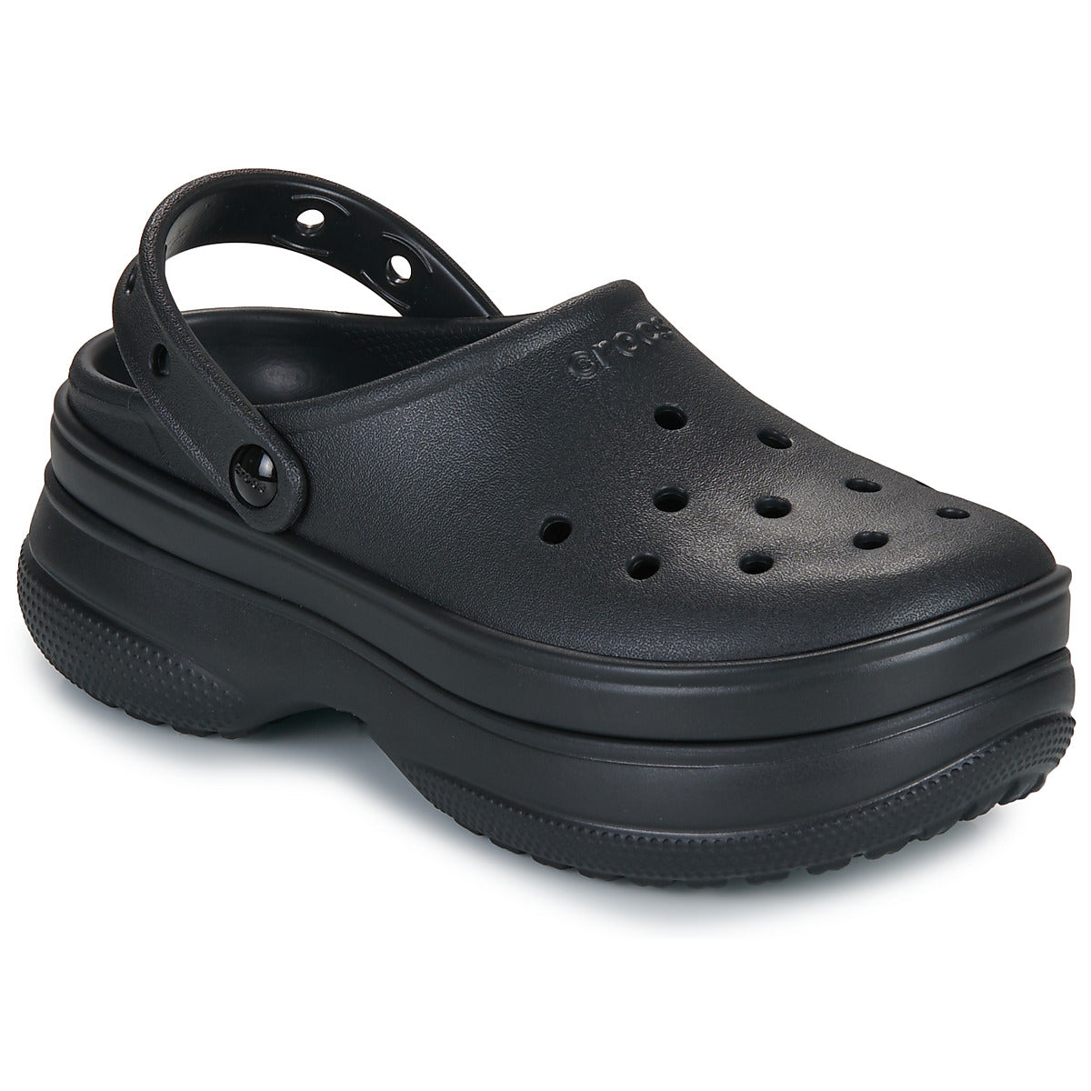 Scarpe Donna Crocs  Classic Stacked Clog  Nero