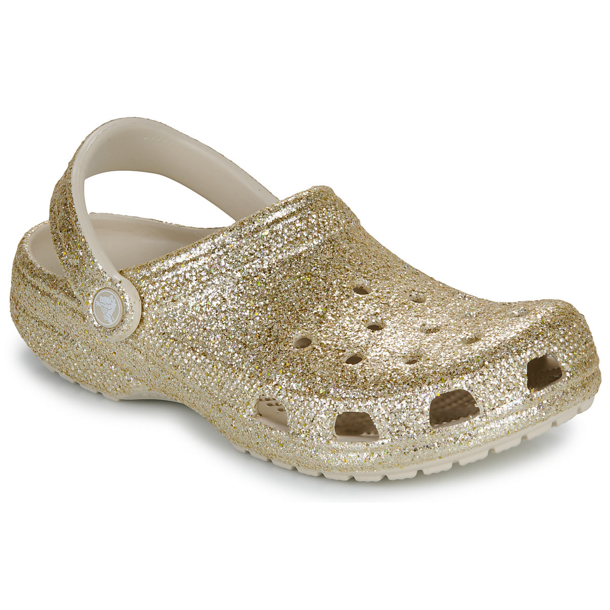 Scarpe Donna Crocs  Classic Chunky Glitter Clog  Oro