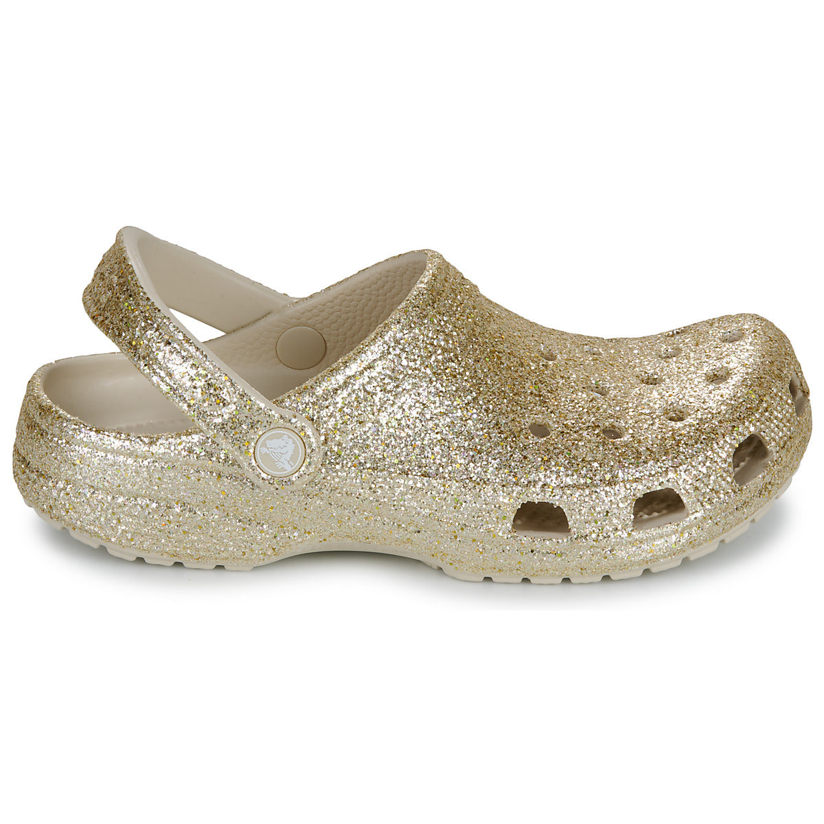 Scarpe Donna Crocs  Classic Chunky Glitter Clog  Oro