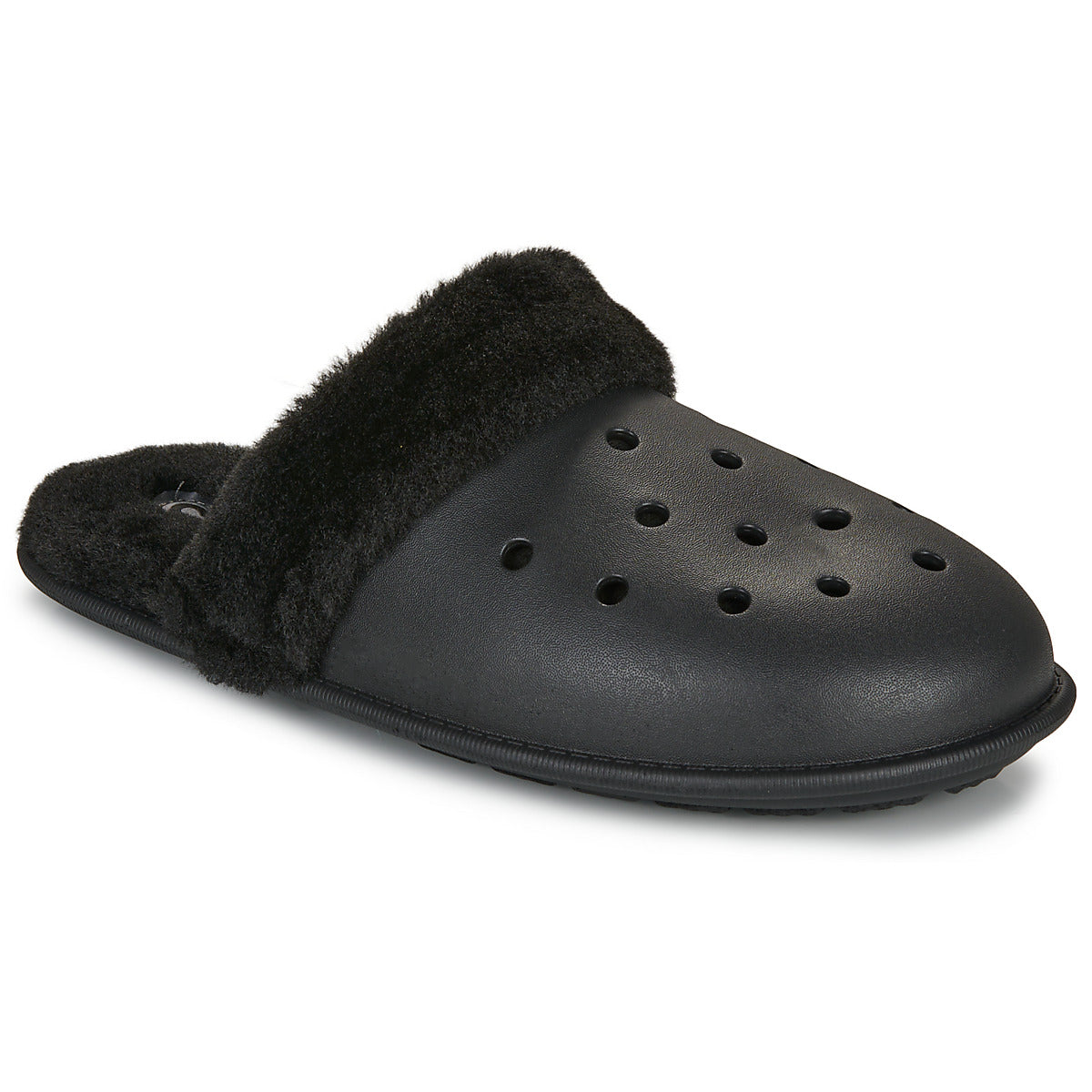 Pantofole Uomo Crocs  Classic Fuzz Scuff  Nero