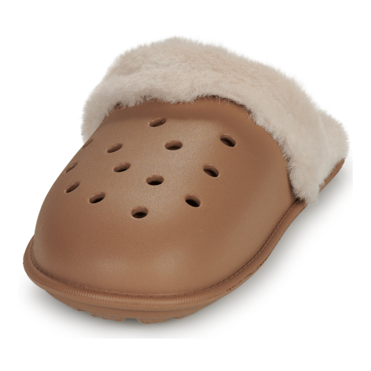 Pantofole Uomo Crocs  Classic Fuzz Scuff  Beige