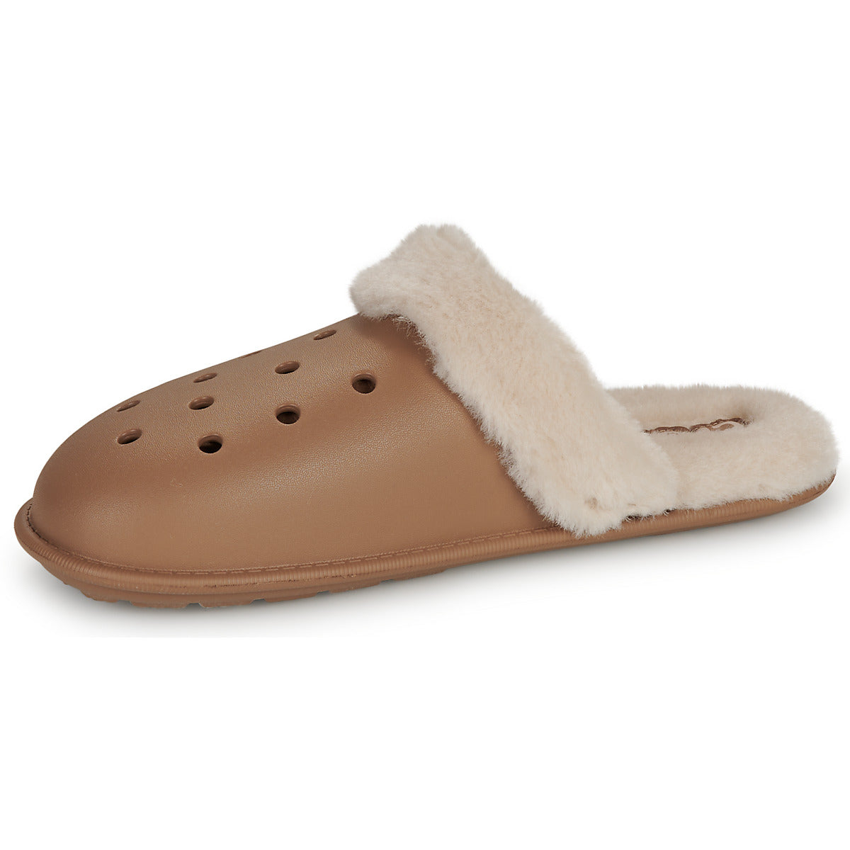 Pantofole Uomo Crocs  Classic Fuzz Scuff  Beige