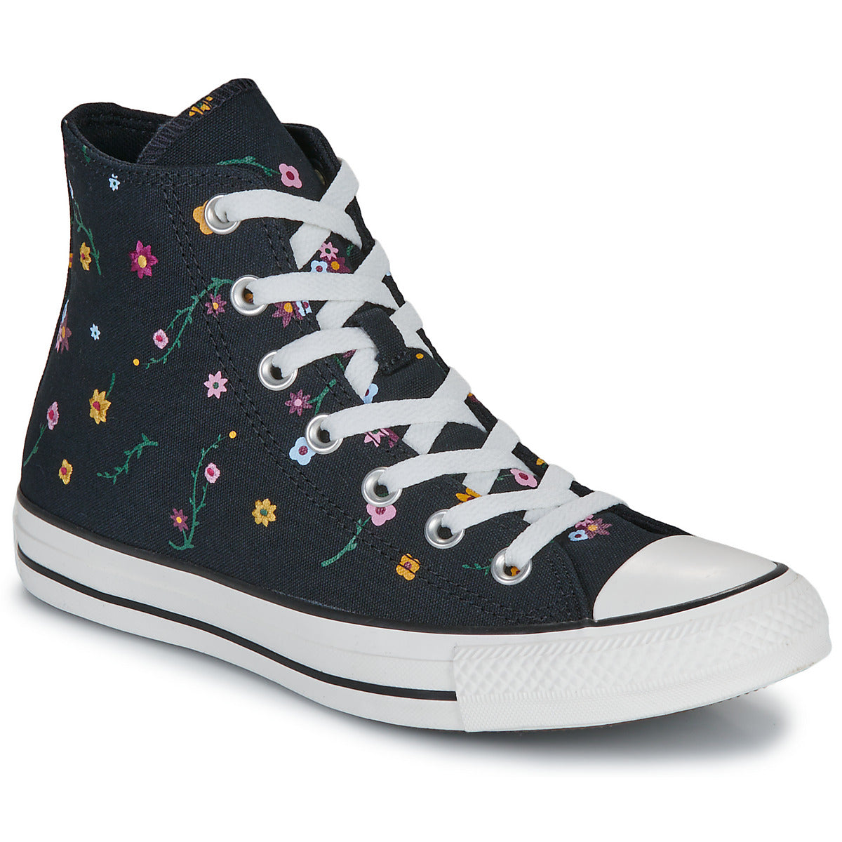 Sneakers alte Donna Converse  CHUCK TAYLOR ALL STAR FLORAL  Nero