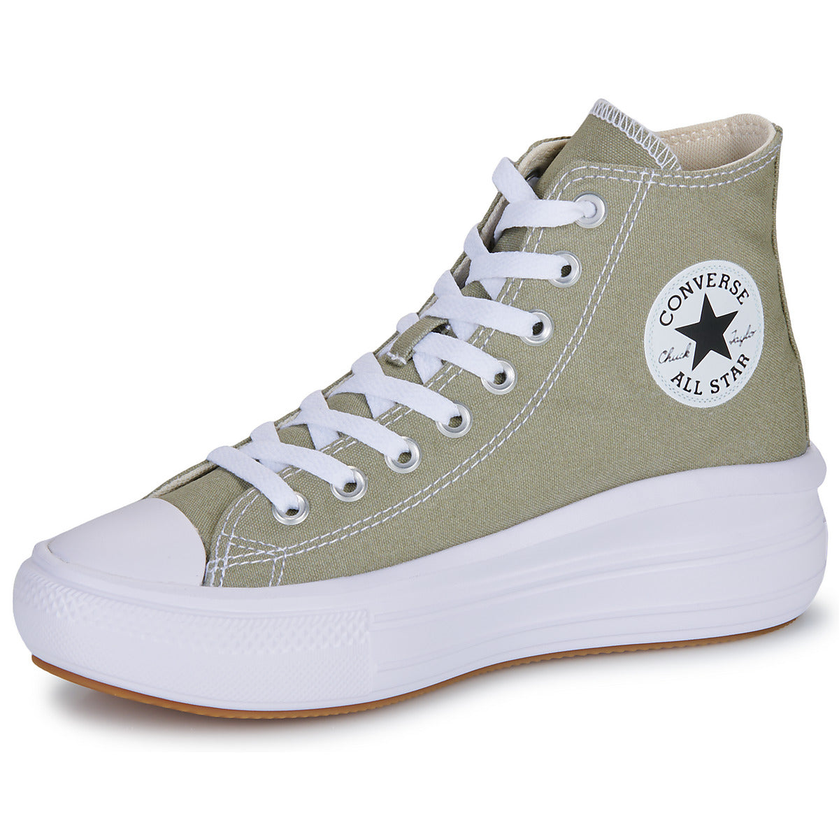 Sneakers alte Donna Converse  CHUCK TAYLOR ALL STAR MOVE PLATFORM  Kaki