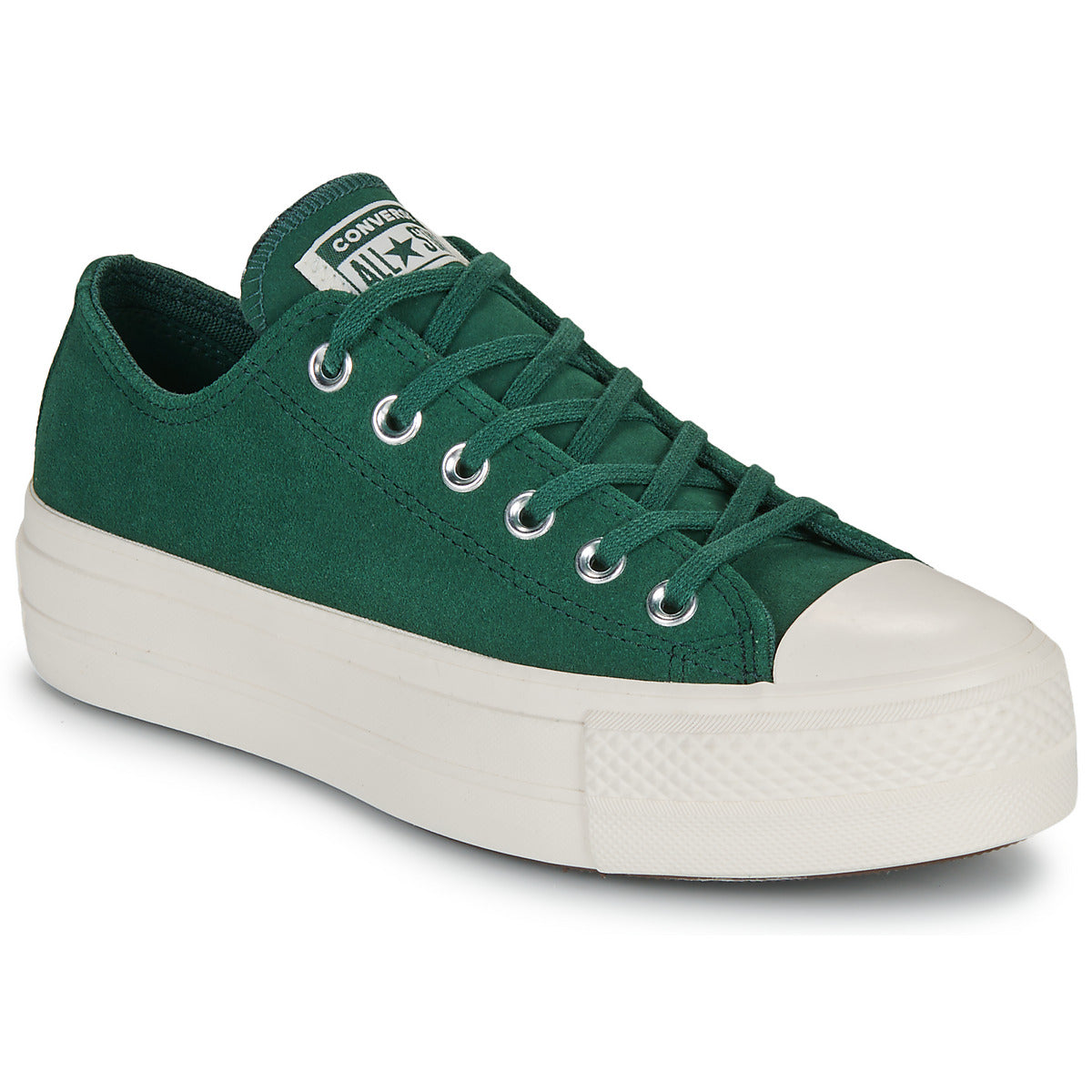 Sneakers basse Donna Converse  CHUCK TAYLOR ALL STAR LIFT PLATFORM COLORFUL SUEDE  Verde