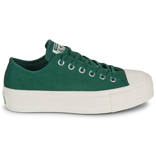 Sneakers basse Donna Converse  CHUCK TAYLOR ALL STAR LIFT PLATFORM COLORFUL SUEDE  Verde