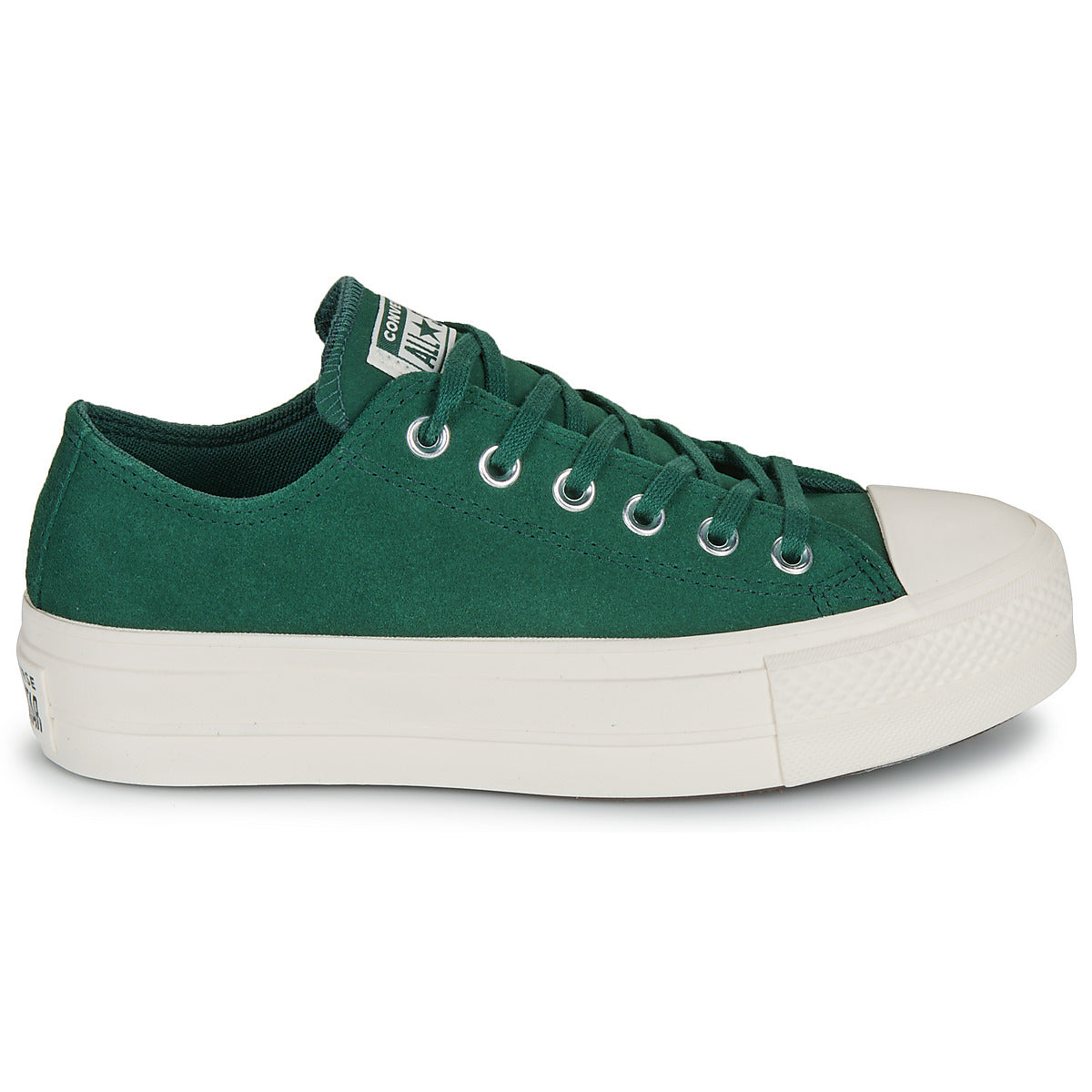 Sneakers basse Donna Converse  CHUCK TAYLOR ALL STAR LIFT PLATFORM COLORFUL SUEDE  Verde