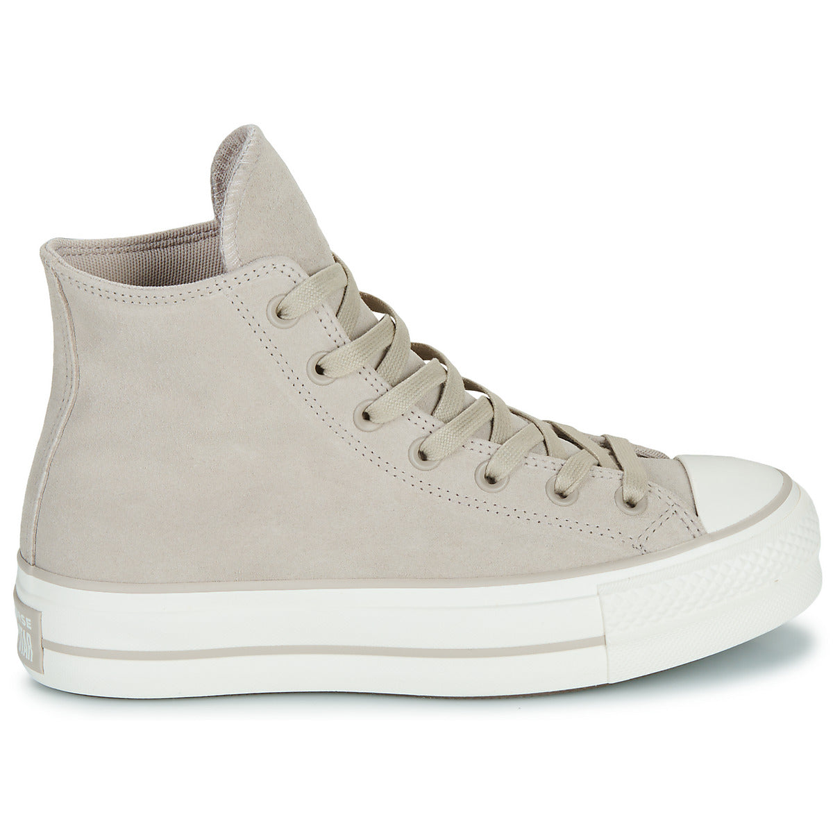 Sneakers alte Donna Converse  CHUCK TAYLOR ALL STAR LIFT PLATFORM SUEDE  Beige