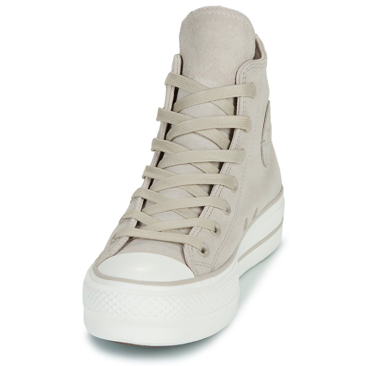 Sneakers alte Donna Converse  CHUCK TAYLOR ALL STAR LIFT PLATFORM SUEDE  Beige