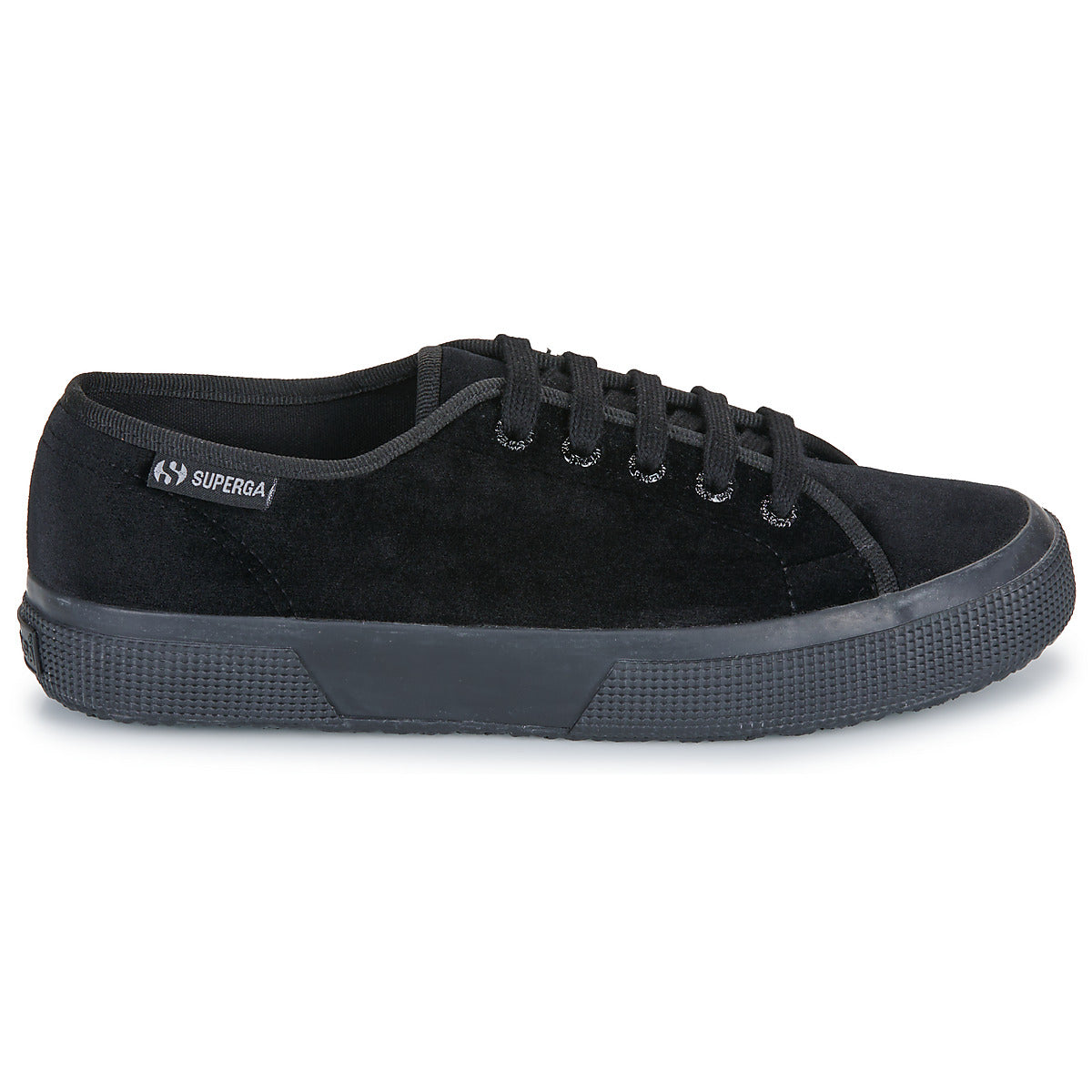 Sneakers basse Donna Superga  2750 VELVET  Nero