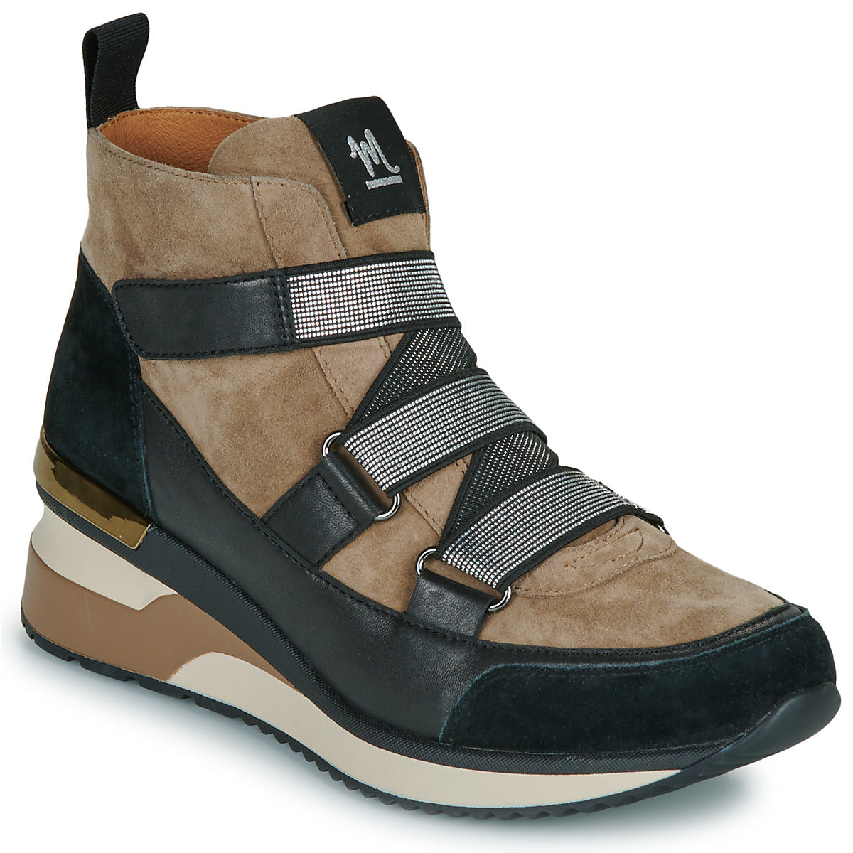 Sneakers alte Donna Mam'Zelle  VULPIN  Nero