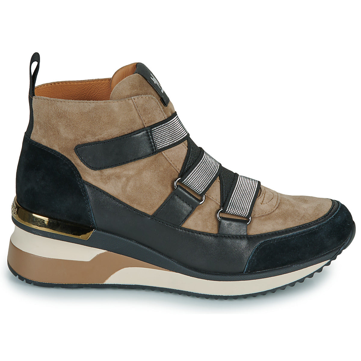 Sneakers alte Donna Mam'Zelle  VULPIN  Nero