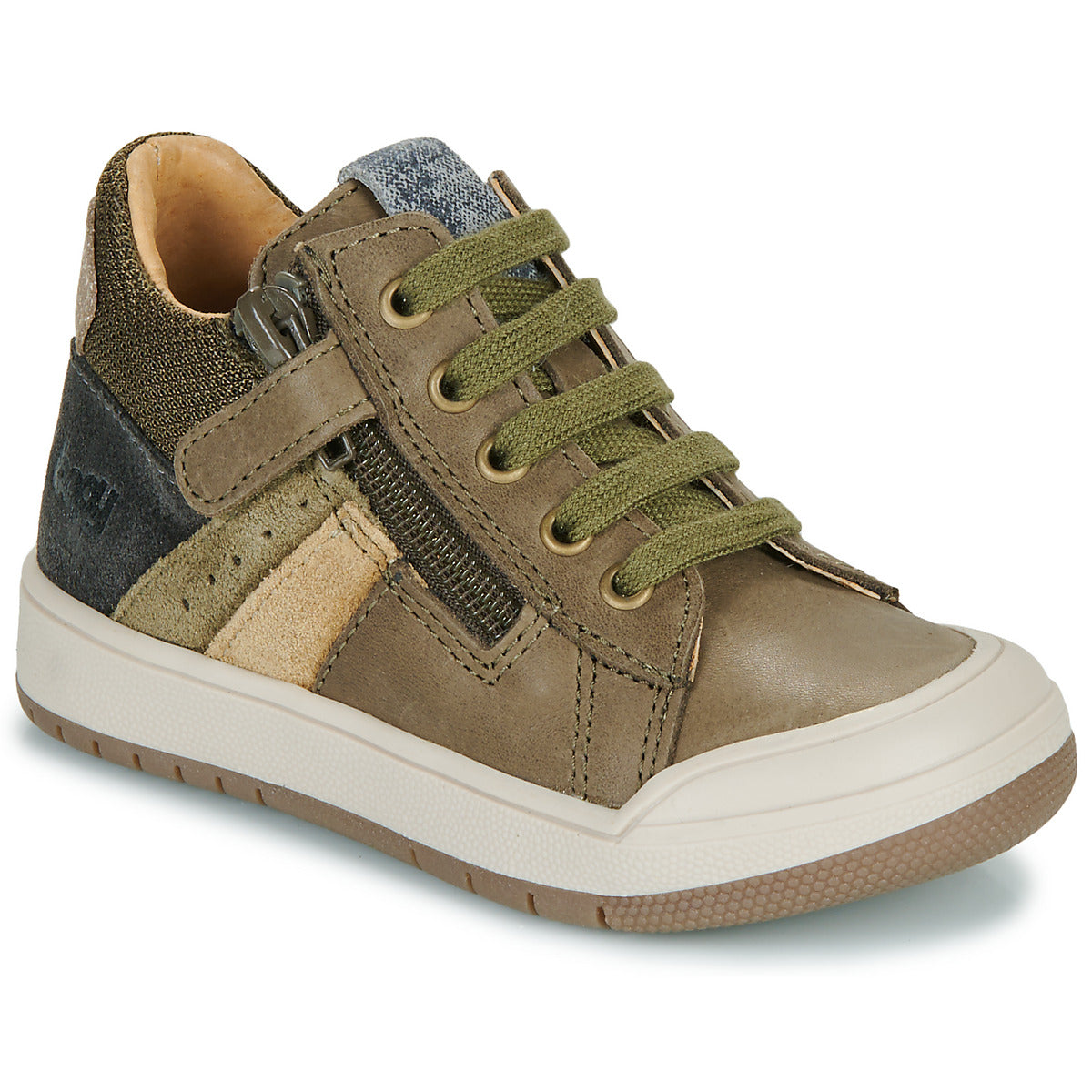 Scarpe bambini ragazzo Bopy  VOLT  Kaki