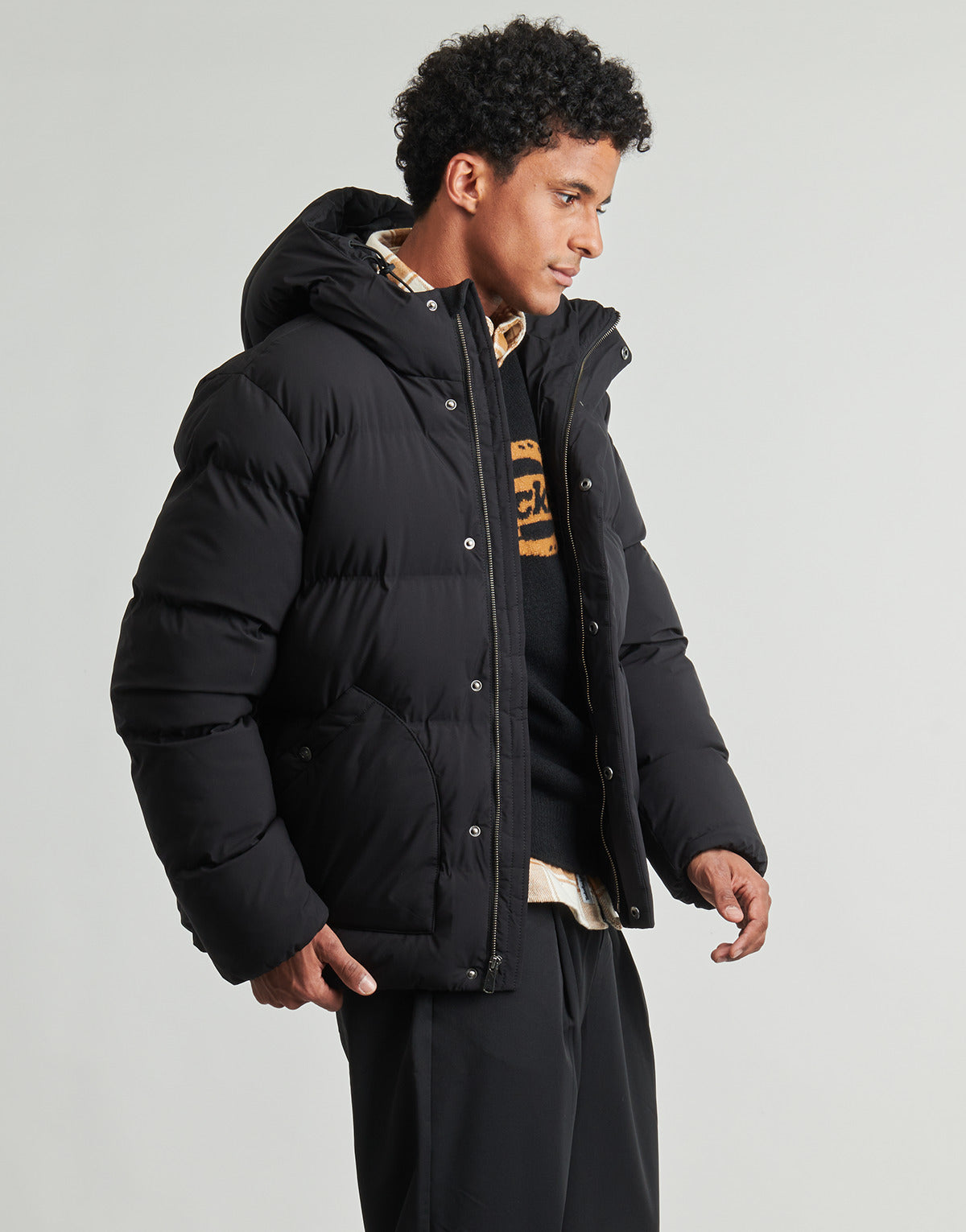 Piumino Uomo Dickies  EAGLEVILLE HOODED PUFFER  Nero