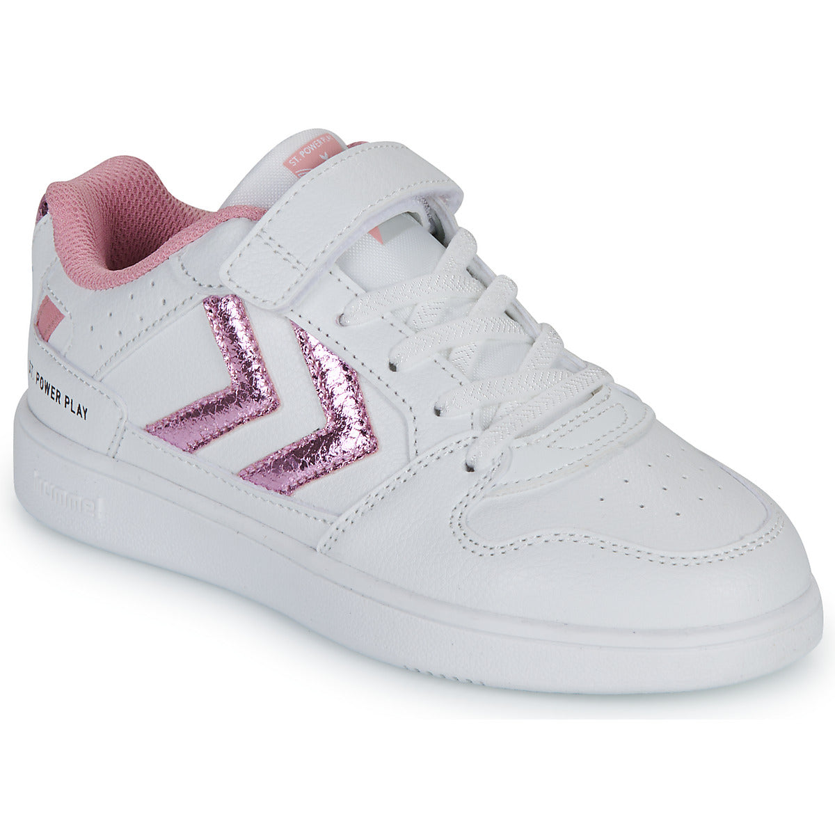 Scarpe bambini ragazza hummel  ST POWER PLAY JR  Bianco