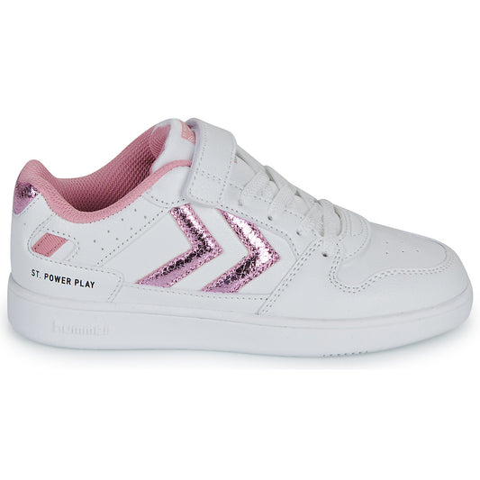 Scarpe bambini ragazza hummel  ST POWER PLAY JR  Bianco