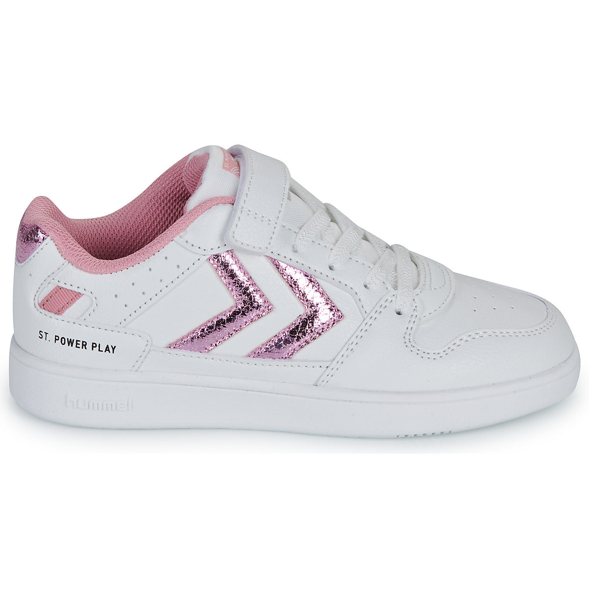 Scarpe bambini ragazza hummel  ST POWER PLAY JR  Bianco