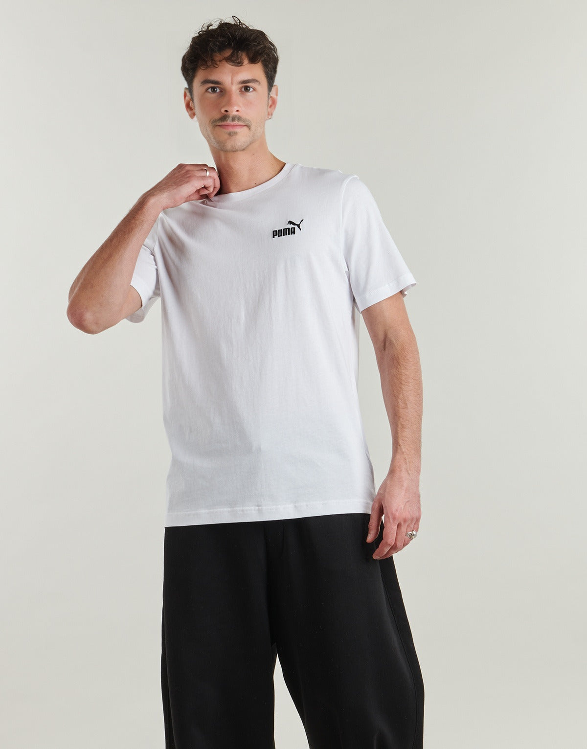 T-shirt Uomo Puma  ESS LOGO TEE  Bianco
