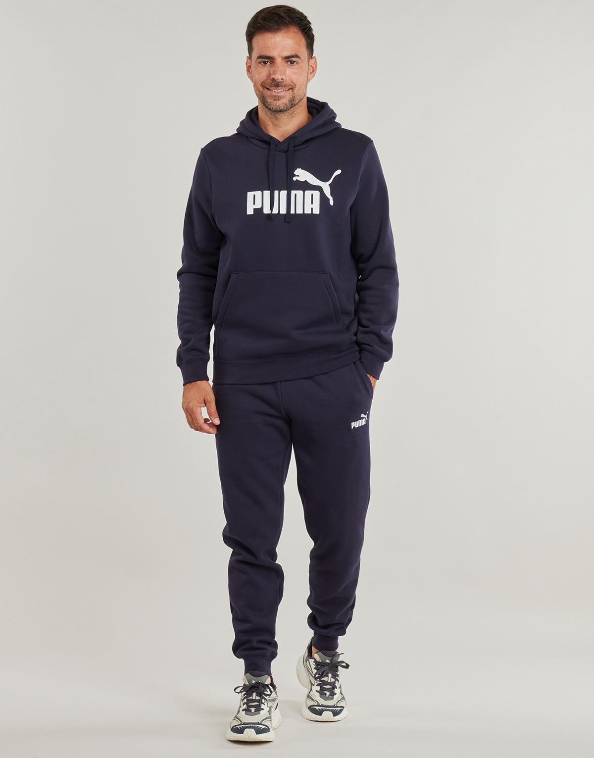 Pantaloni Sportivi Uomo Puma  ESS No. 1 Logo Sweatpants FL cl  Marine