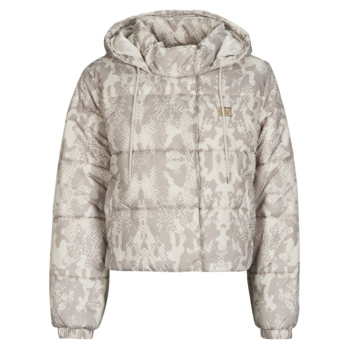 Piumino Donna Vans  MTE Hillgate AOP Cropped Puffer  Beige
