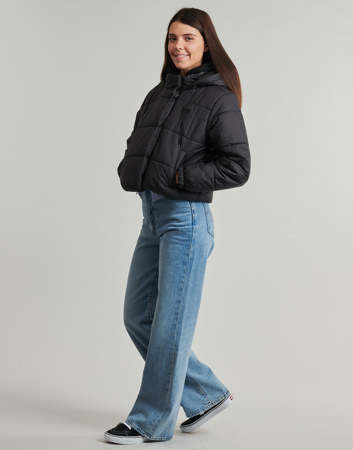 Piumino Donna Vans  W MTE HILLGATE CROPPED PUFFER  Nero