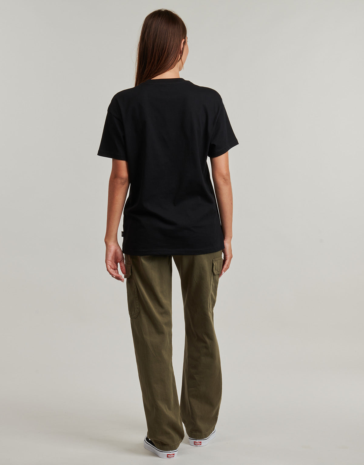 T-shirt Donna Vans Flying V Oversized FLYING V Nero