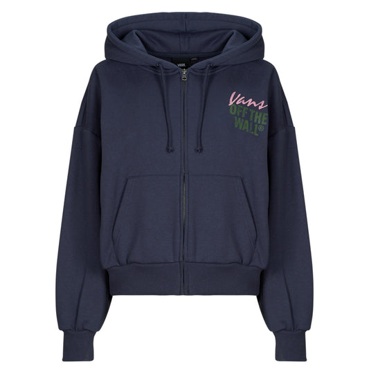 Felpa Donna Vans  Ladywall Retro Zip Hoodie  Blu