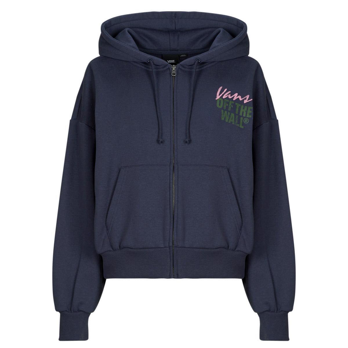 Felpa Donna Vans  Ladywall Retro Zip Hoodie  Blu