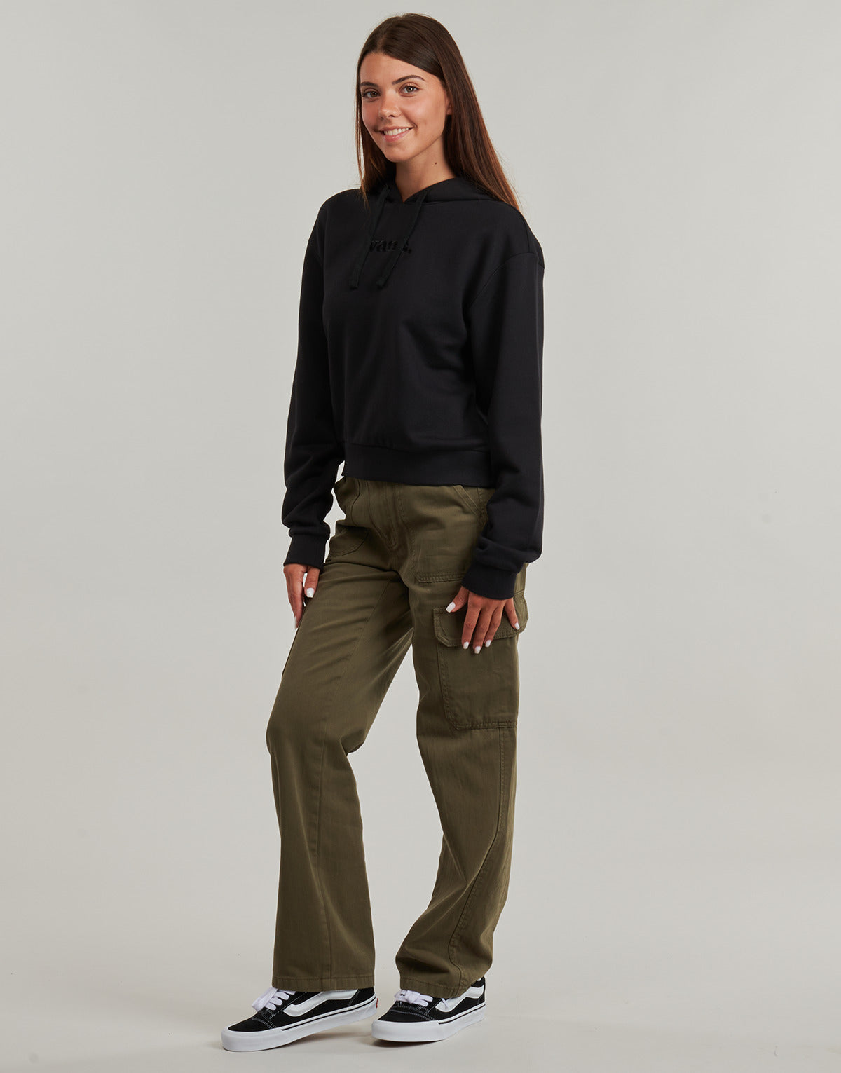 Felpa Donna Vans W ESSENTIAL H-FT RLX PO Nero