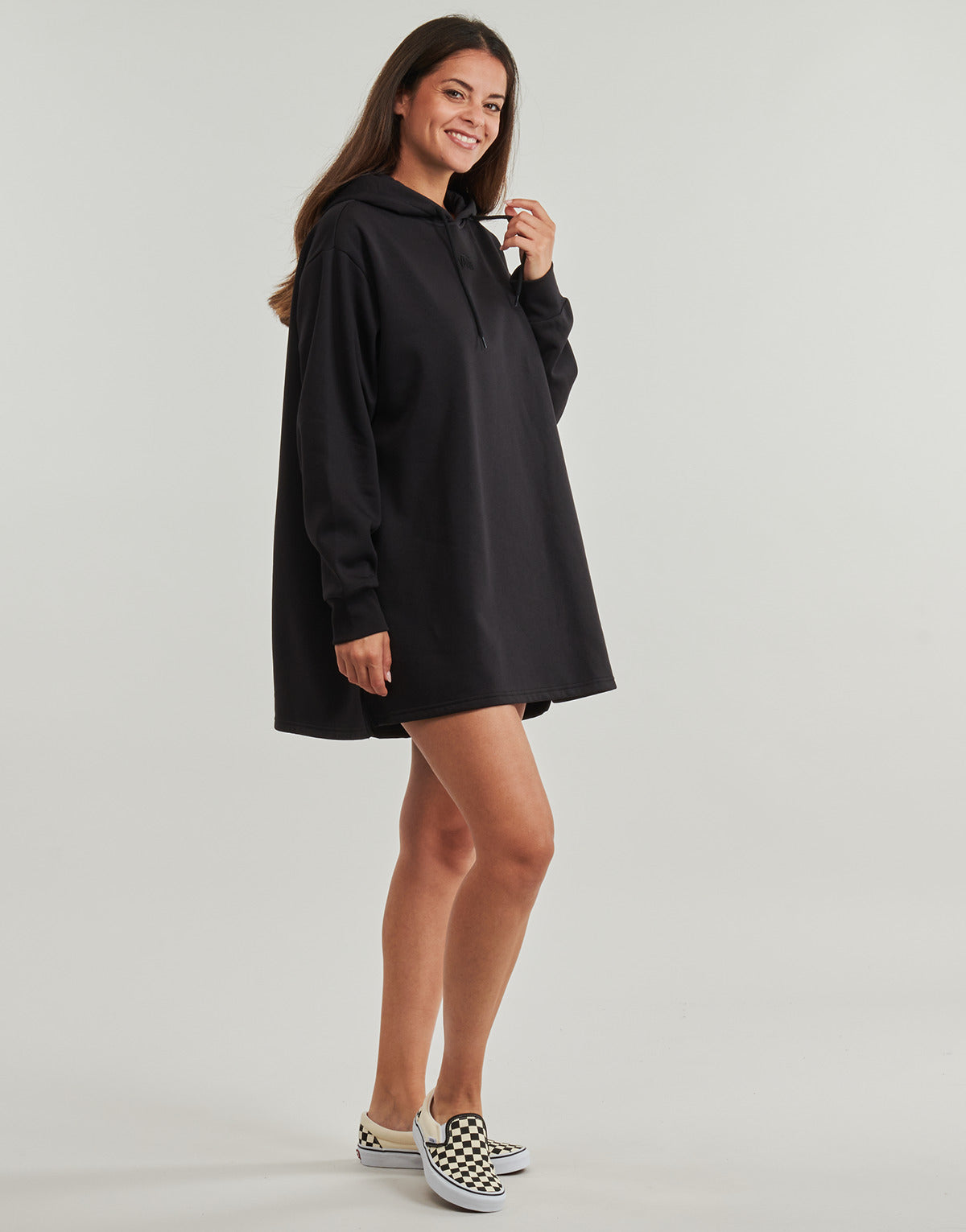Abito corto Donna Vans  FLEECE DRESS  Nero