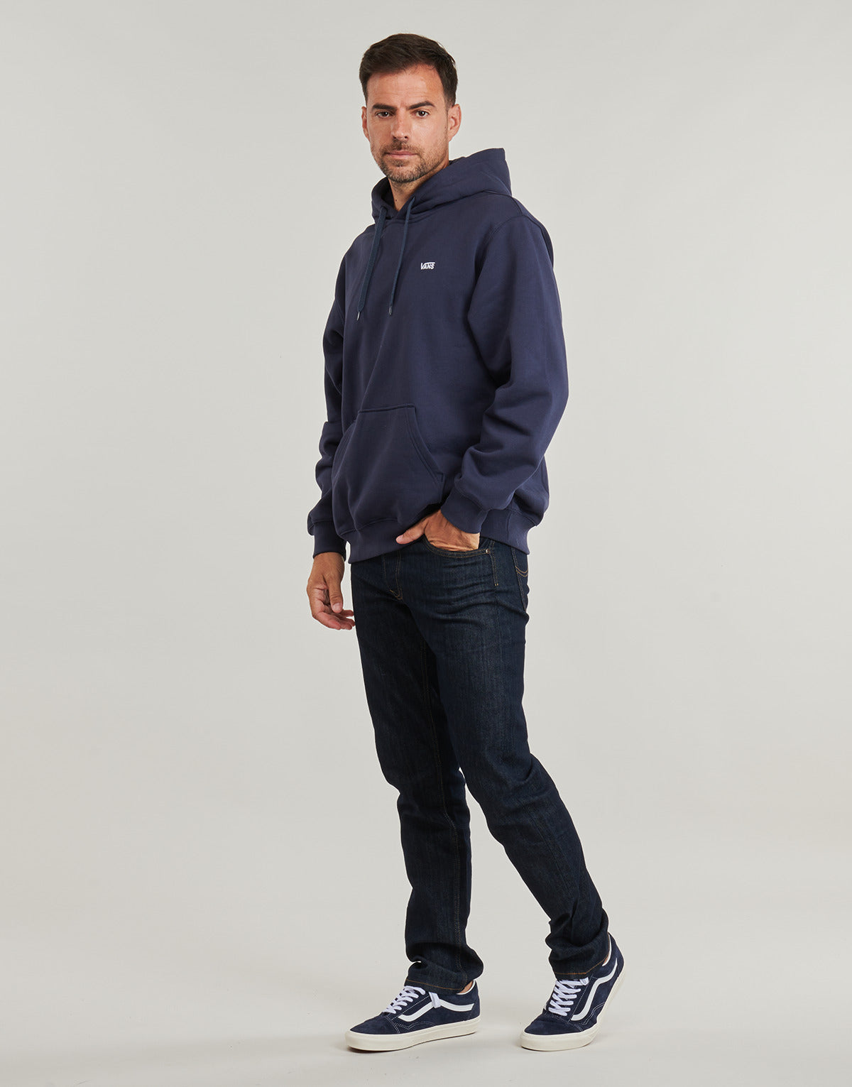 Felpa Uomo Vans  LEFT CHEST II LOOSE PO  Blu