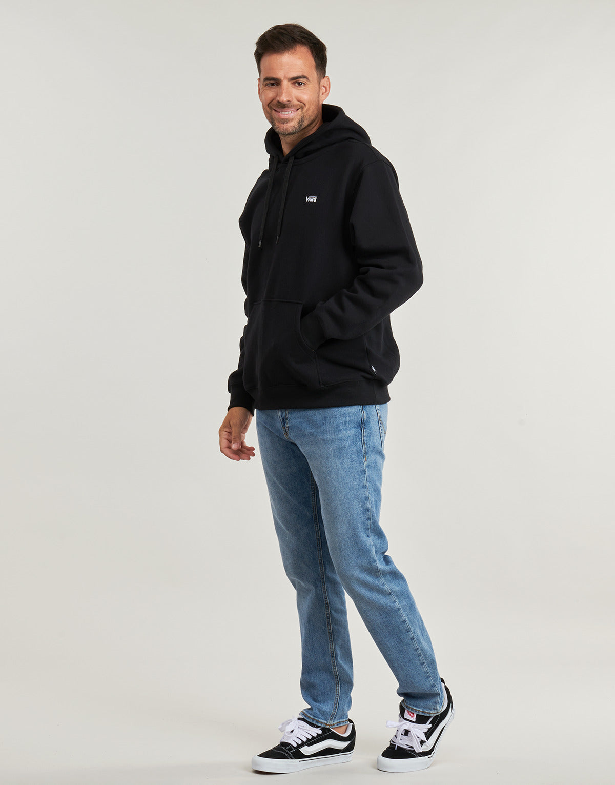 Felpa Uomo Vans LEFT CHEST II LOOSE PO Nero