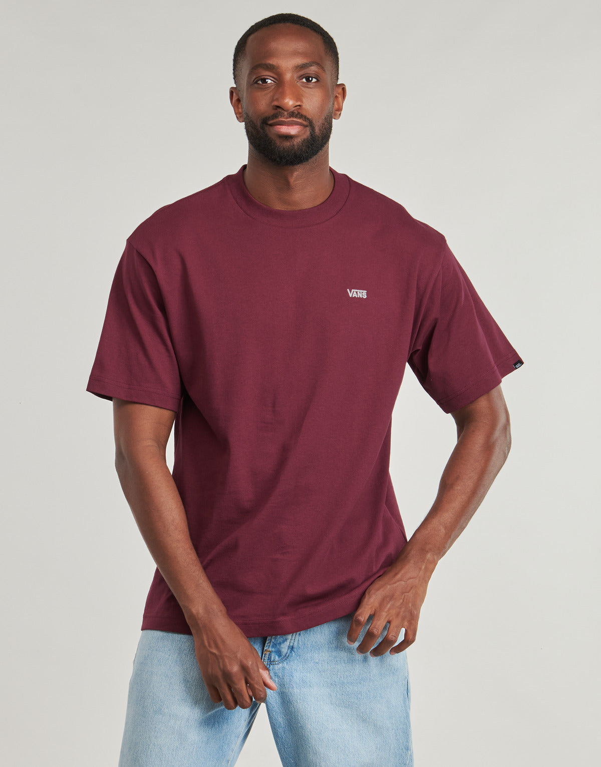 T-shirt Uomo Vans  LEFT CHEST II LOOSE SS  Rosso