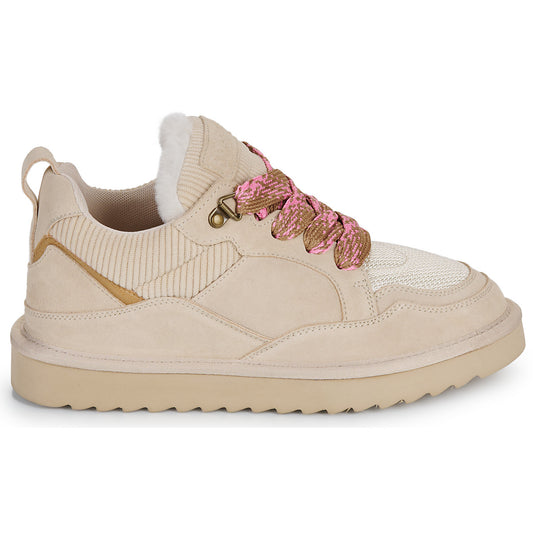 Sneakers basse Donna Colors of California  COW SUEDE SNEAKER  Beige