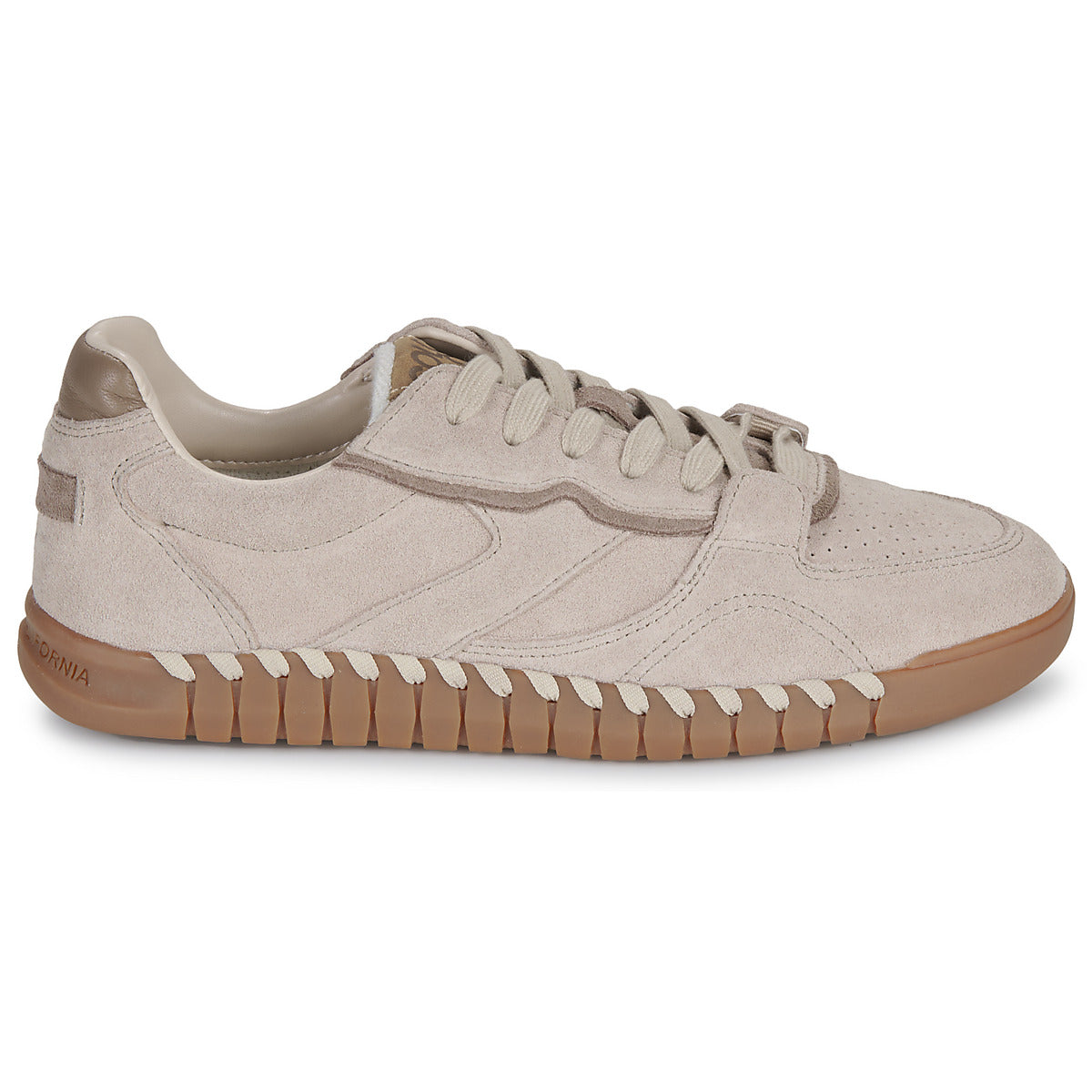Sneakers basse Donna Colors of California  COW SUEDE SNEAKER  Beige